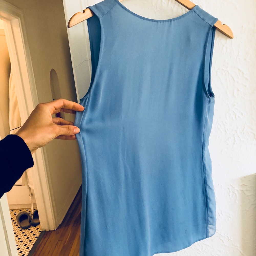 MONIKA CHIANG SILK BLOUSE XS // chain drape back! - Picture 5 of 8